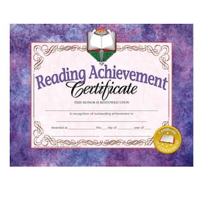 Certificate Flipside Products Reading Achievement, pacote com 30