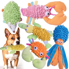 Pacote com 5 brinquedos Dog Squeaky, MIXCOTIA, para cães grandes, médios e pequenos