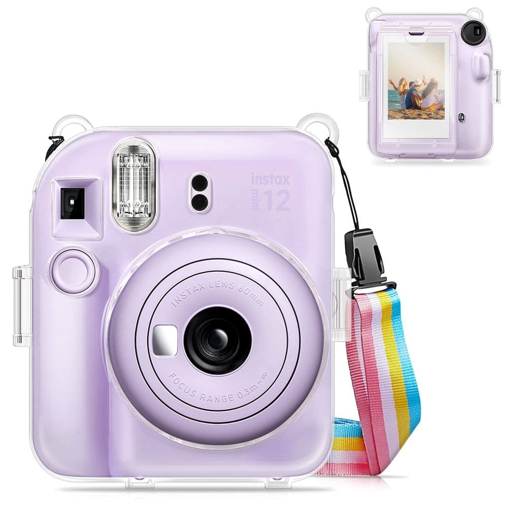 Capa protetora transparente para câmera Fujifilm Instax Mini 12
