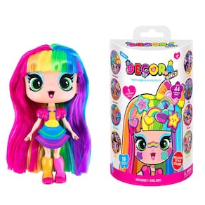 Bonecas colecionáveis Decora Girlz 5 com 8 surpresas e moda