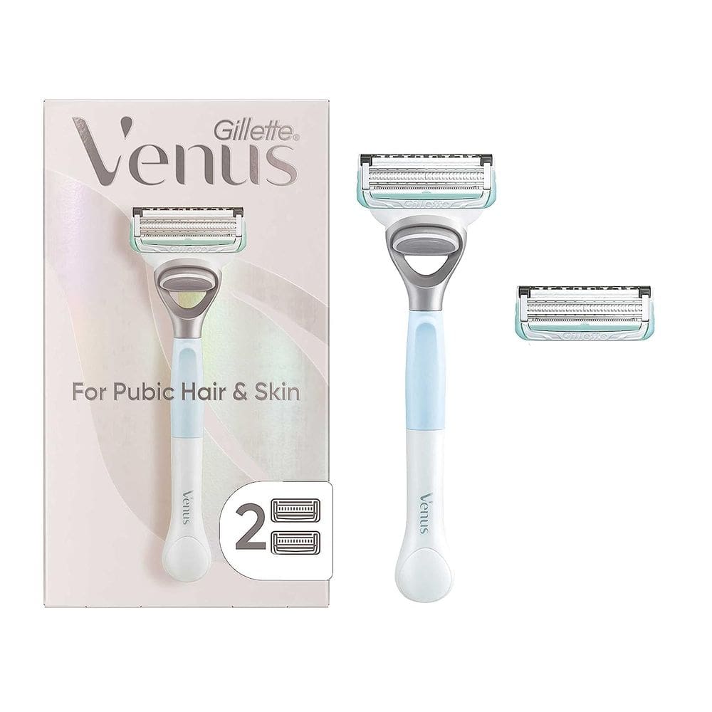 Lâminas de barbear íntimas Gillette Venus para mulheres com aparador