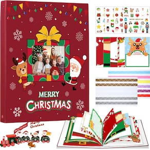 Álbum de fotos de Natal Scrapbook Jetec 80 páginas 32x27,5x5,5cm