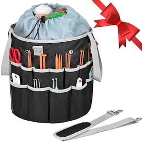 Organizador de bolsas de crochê yookee home Yarn Storage Black