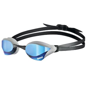 Óculos de natação Arena Cobra Core Swipe Anti-Fog Racing azul/prata