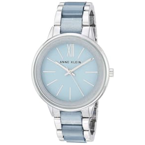 Relógio Anne Klein, pulseira feminina de resina, estojo de 37 mm
