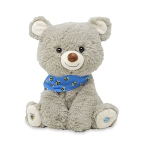 Stuffed Animate Cuddle Barn My Bear Coby Animated 28 cm cinza