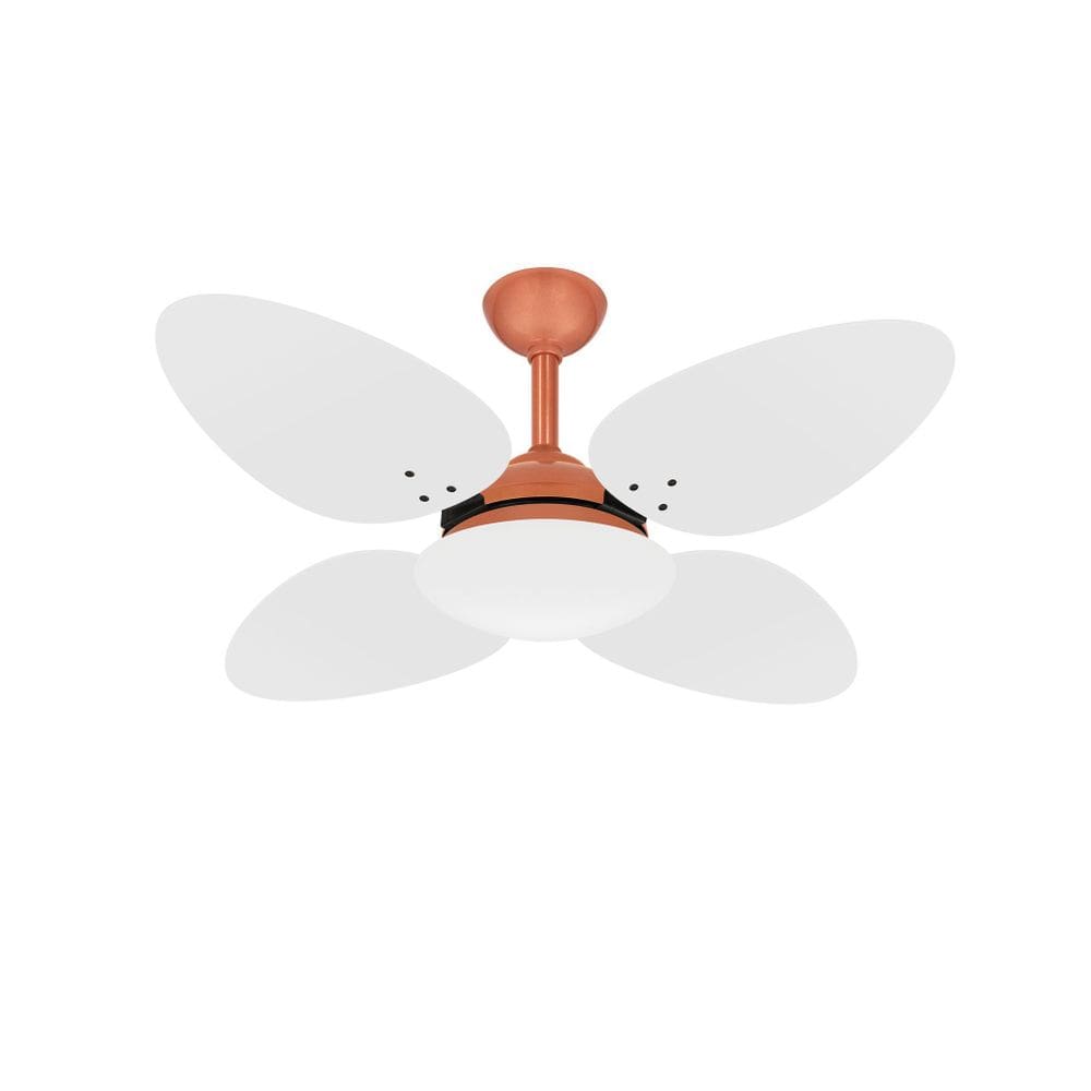 Ventilador Teto Cobre 4 Pás Trevo Econômico Sala Ventax 220V