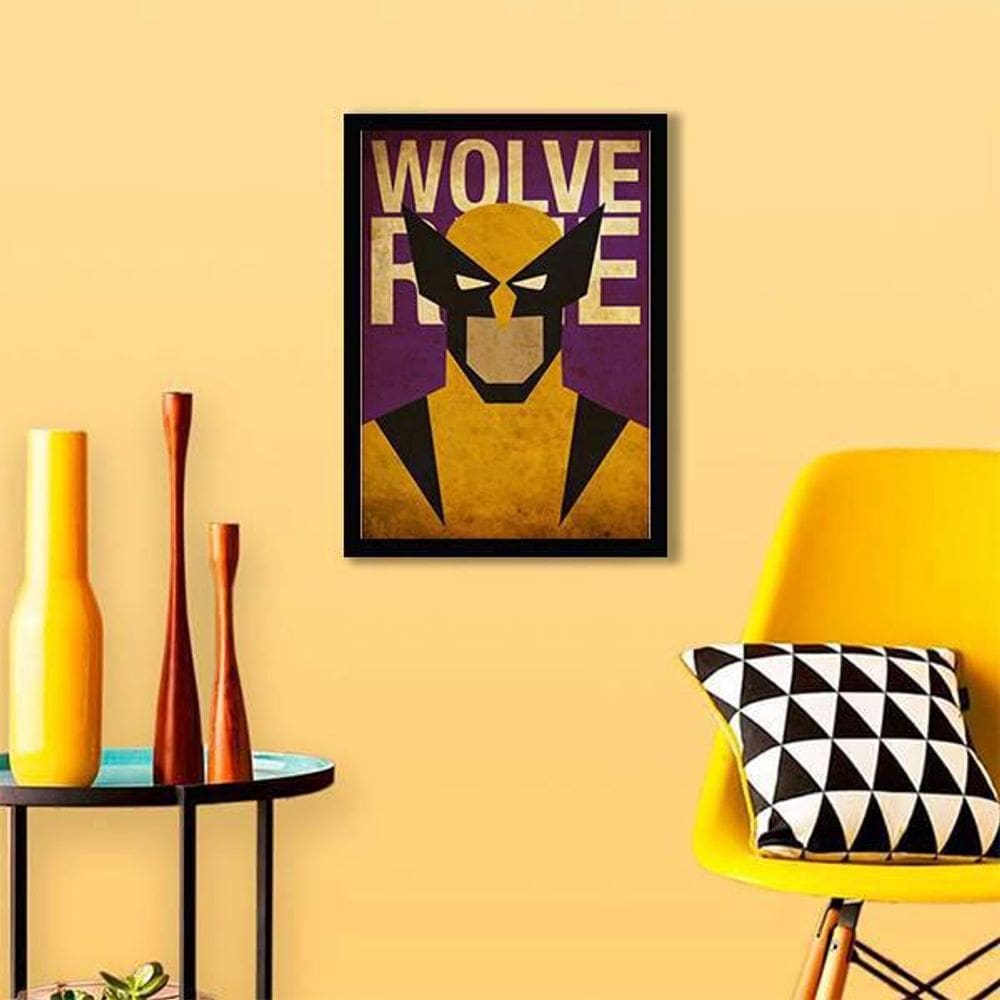 Quadro Decorativo Wolverine Vintage