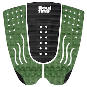 Deck Surf Antiderrapante - Soul Fins Colors Preto/Musgo 67