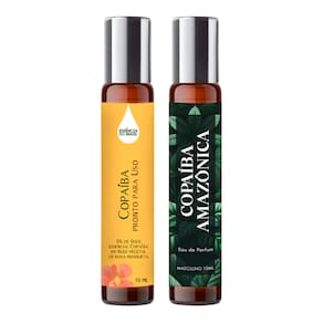 Perfume Roll On Copaíba Amazônica Masc 10ml + Óleo Essencial