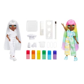 Fashion Doll Rainbow High em aquarela e crie com aquarelas