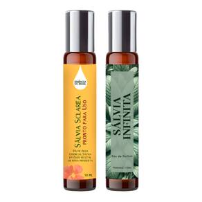 Perfume Roll On Sálvia Infinita Mulher 10ml + Óleo Essencial