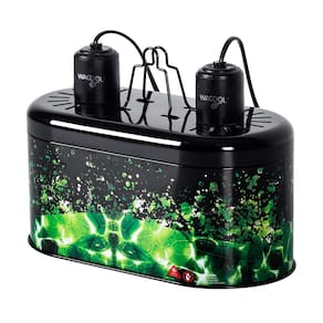 Luminária Reptile Dome Light Dual Fixture WACOOL para 2 lâmpadas 150W