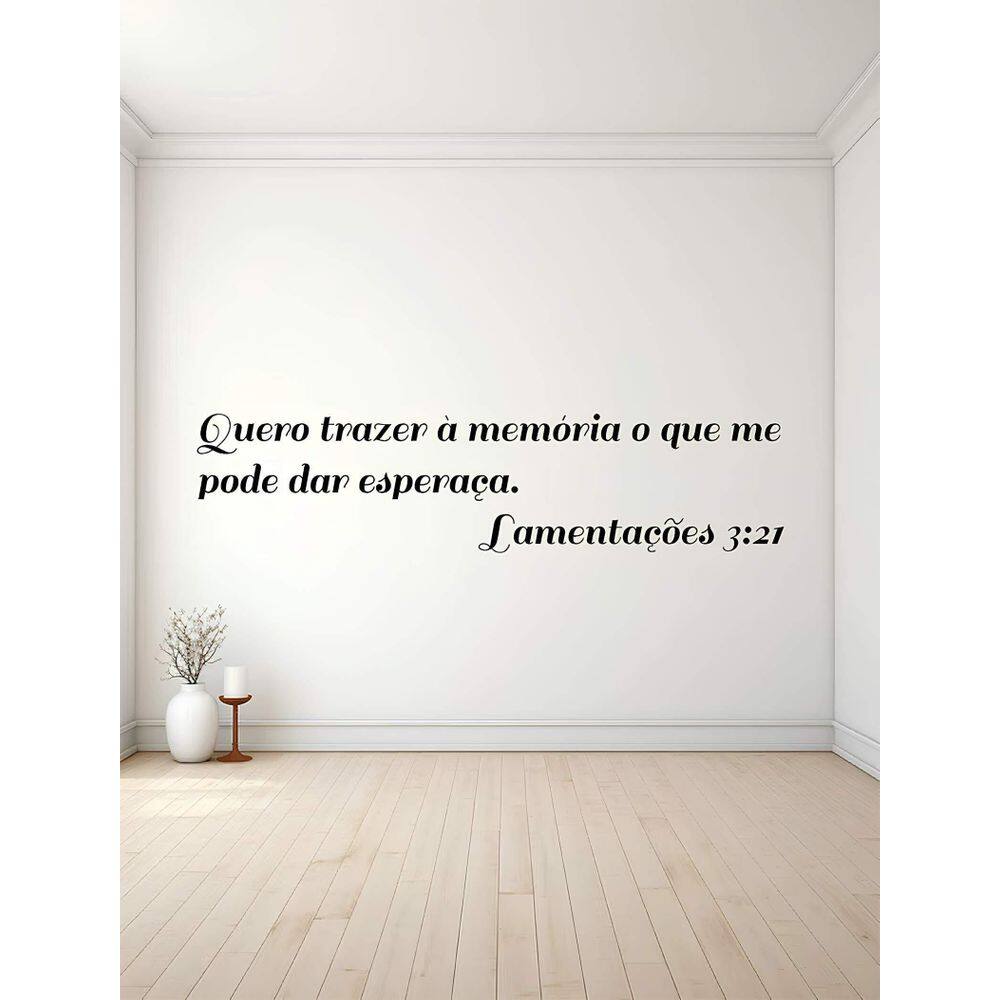 Adesivo De Parede Lamentações 3:21