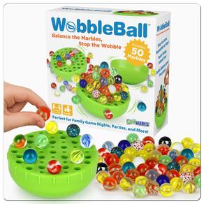 Marble Balancing Game Funwares WobbleBall com 50 bolas de gude