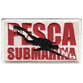 Patch Bordado Pesca Submarina Com Fecho De Contato