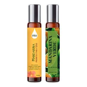 Perfume Spray Mandarina Verde Mulher 10ml + Óleo Essencial