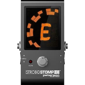 Afinador de guitarra Peterson StroboStomp HD 403884 com tela colorida