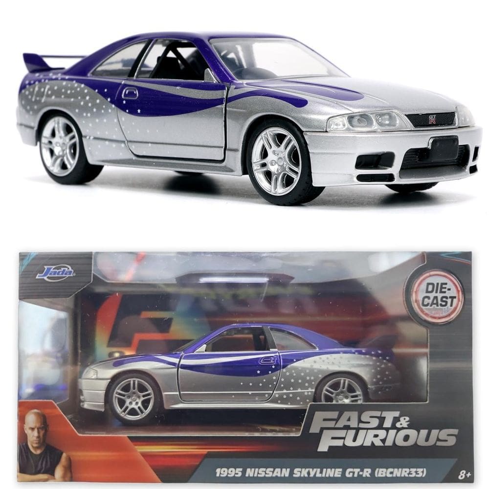 Carro Miniatura Velozes E Furiosos 1:32 Nissan Skyline 1995