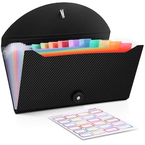 Organizador de cupons e recibos Nicecho 13 bolsos com etiquetas