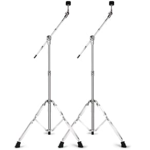 Suporte para pratos Seteol Boom, pacote com 2, ajustável para hardware de bateria