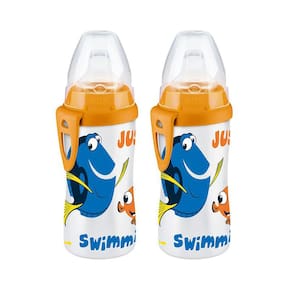 Copo Sippy Cup NUK Finding Dory Active de 300 ml, pacote com 2 unidades de 12 m ou mais