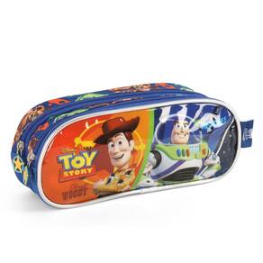 Estojo Duplo Laranja 2 Repartições Escolar Luxcel Toy Story