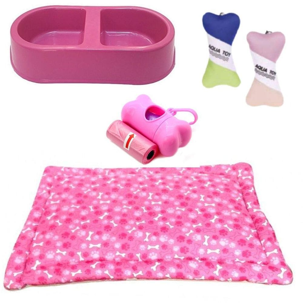 Kit De Verão Para Cachorro - Rosa