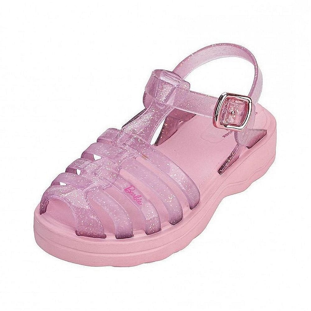 Sandália Infantil Menina Barbie Glitter Macia Grendene