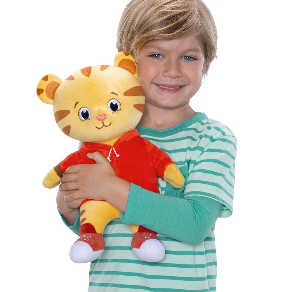 Brinquedo de pelúcia Daniel Tiger`s Neighborhood Cuddle Uddle Up 30 cm de altura