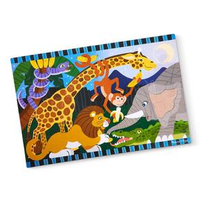 Quebra-cabeça Melissa & Doug Safari Social Jumbo 24 peças 91,4 cm x 61 cm