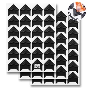 Álbum de recortes autoadesivo Photo Corners CHIALLCO preto