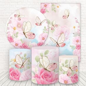 Kit 2 Painéis E Capas 3D Sublimado Jardim Fkpc-716