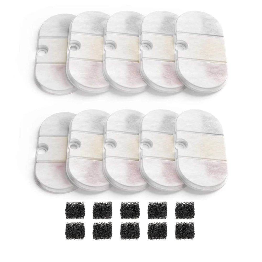 Substituição de filtros de fonte de água Cat SAMANIJA, pacote com 10