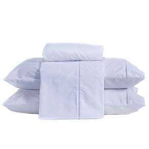 Jogo De Cama Solteiro 03 Peças 200 Fios Cor Branco