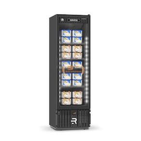 Visa Cooler Sorvete Porta Vidro Aquecido Ar Forçado -22ºC 400L VCS400PVPP Preto Externo e Interno 220V - Refrimate