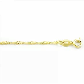 Corrente Cordão Singapura Folheado A Ouro 18k