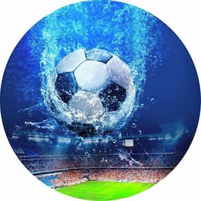 Painel Redondo 3D Sublimado Futebol E Bola Frd-930