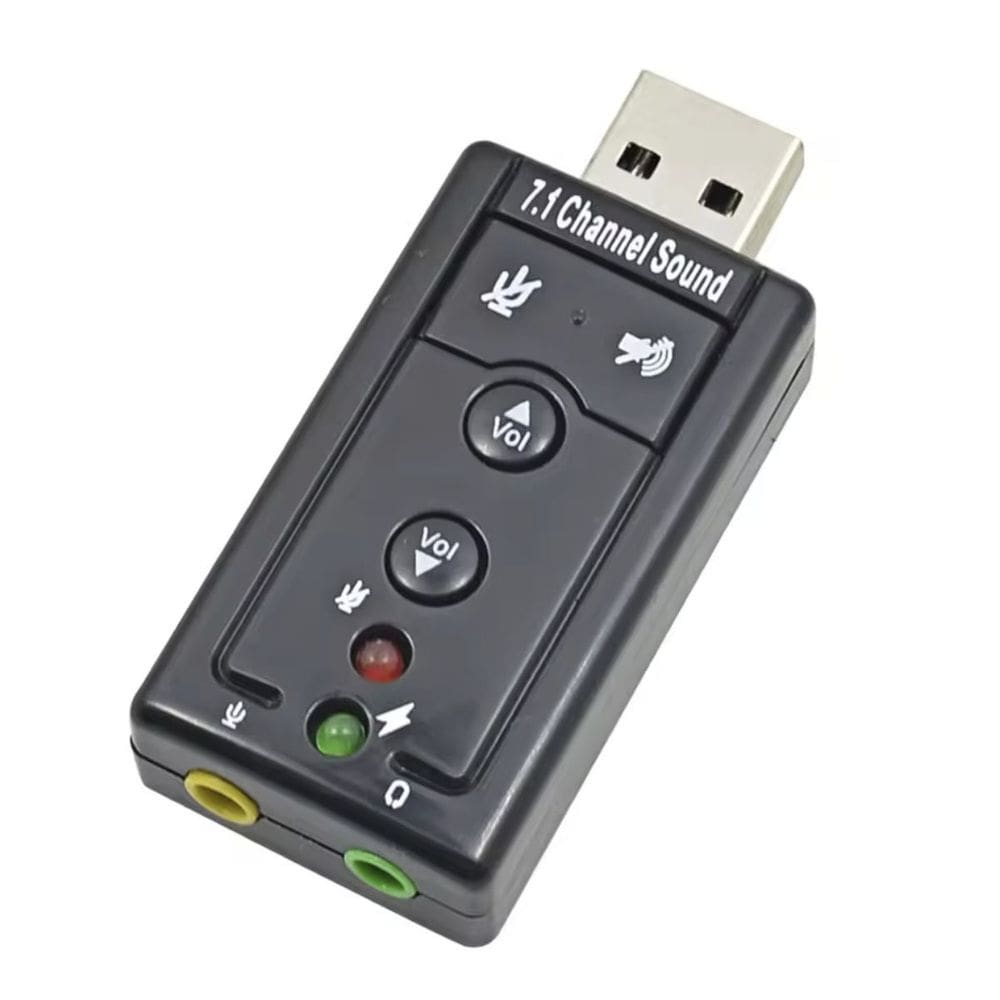 Adaptador Placa De Som Audio Usb Externa 7.1 Pc Notebook Cpu