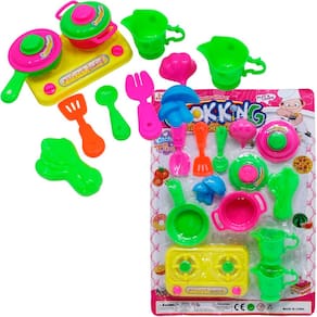 Kit Brinquedo Infantil Chef Cozinha Panela Frigideira 13pçs