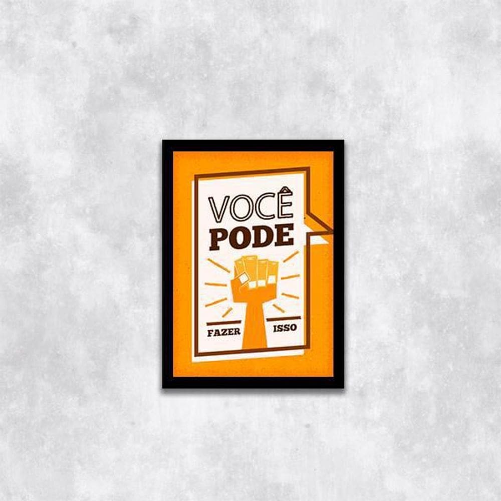 Quadro Você Pode Fazer Isso 24X18Cm