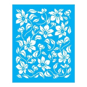 Stencil Tamako Estampa Floral - 20X25Cm - Ref B211