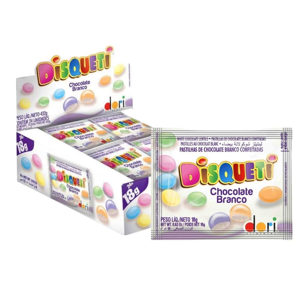 Confeito Disqueti Braco C/ 24u 432g