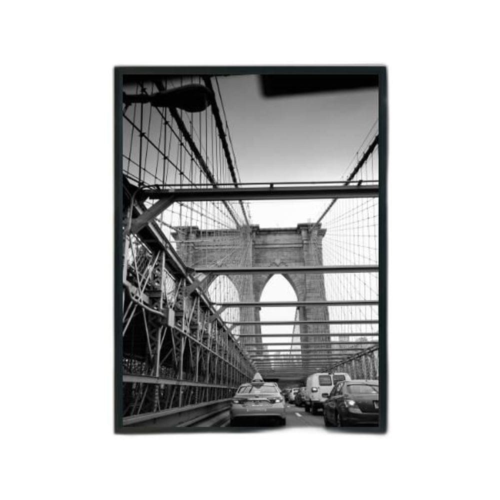 Quadro Fotografia Ponte De Brooklyn 24X18Cm