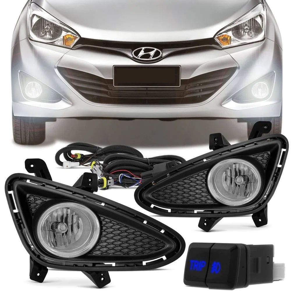Kit Farol Milha Neblina HB20 HB20S 2012 2013 2014 2015