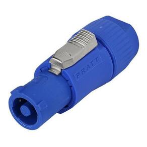 Conector Powercon Macho In 3 Vias Azul Pratt