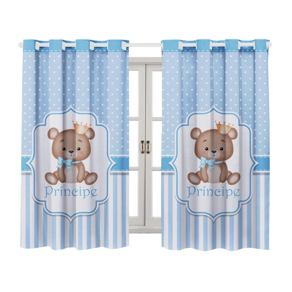 Cortina Infantil Blackout 2,00 X 1,40 Estampada Decorativa