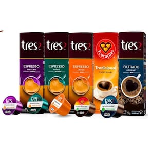 Kit 50 Cápsulas Café Tres Corações -