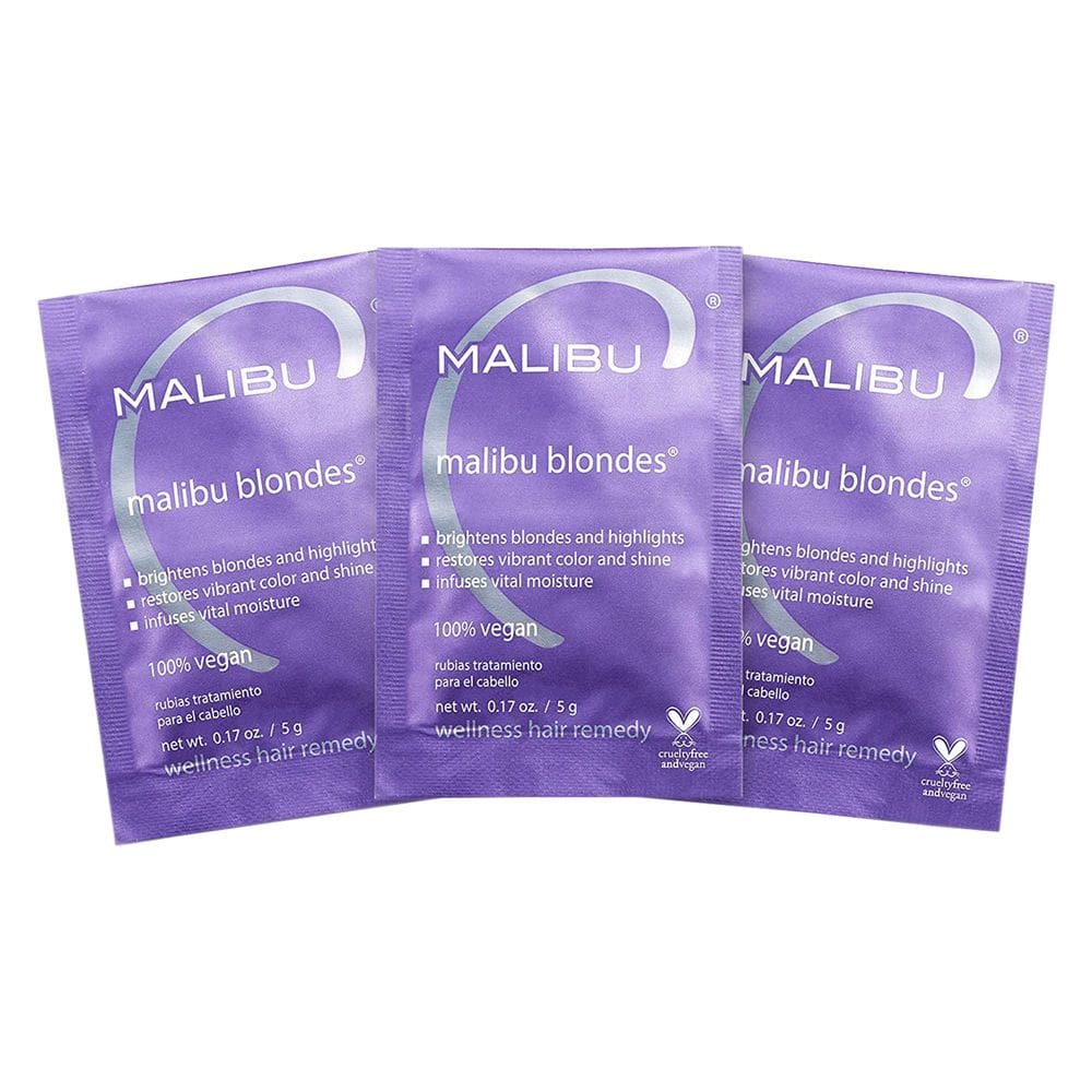 Remédio de bem-estar Malibu C Blondes para cuidados com o cabelo: 3 pacotes