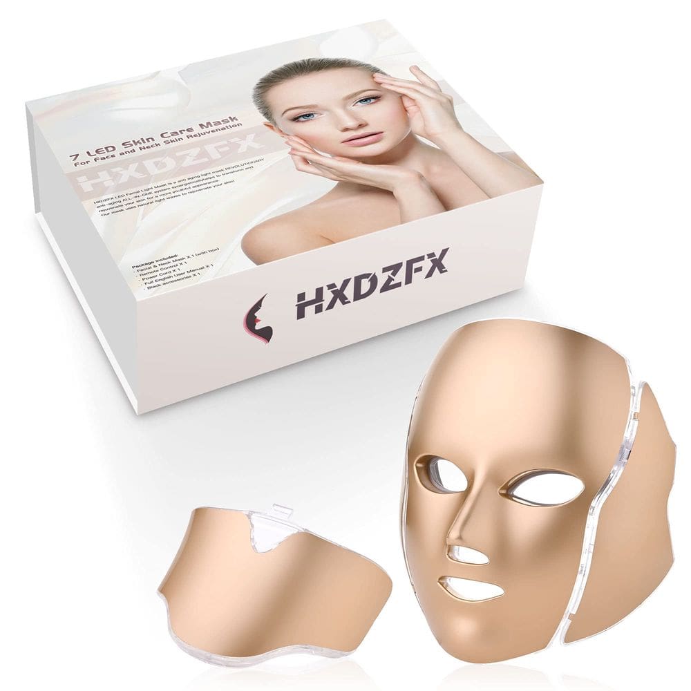 Máscara de terapia de luz facial LED HXDZFX HK207 7 Color